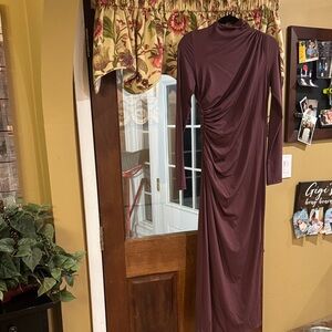 Zara Long Sleeve Dress in Deep Purple